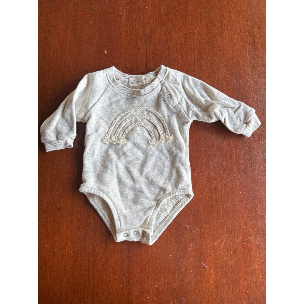 CHUBBY BUBBY BEAR boho rainbow gender neutral sweatshirt style  onesie